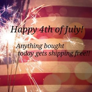 Anything bought today gets shipping free!!!